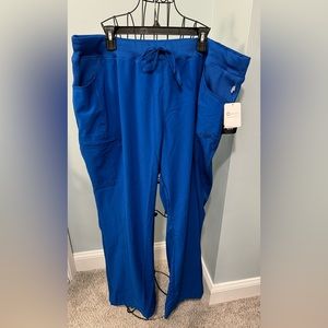 NEW Cherokee Infinity Scrub Pants Womens 3XL 3X Royal Blue Cargo 1123A bottoms